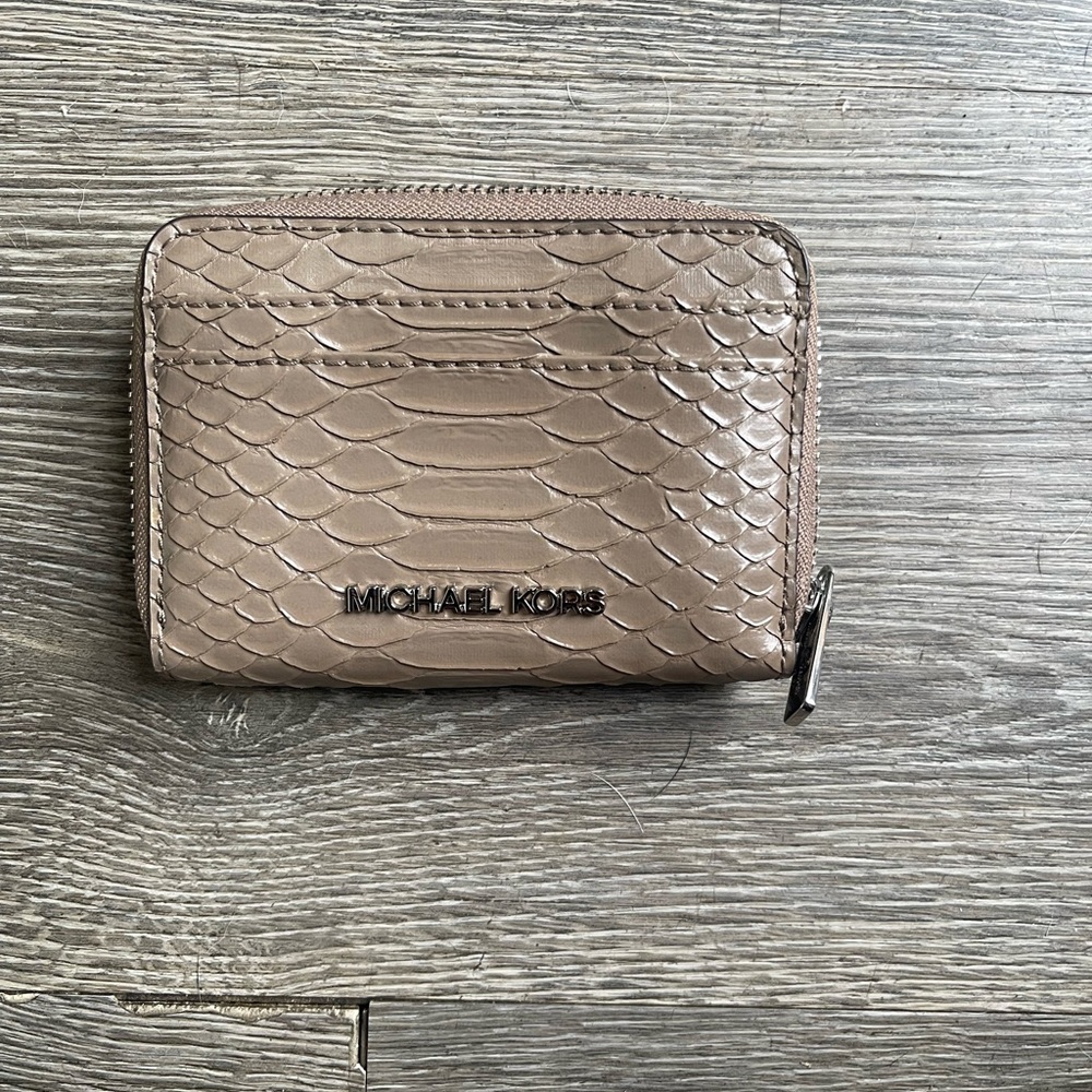 Michael Kors Snake Embossed Card Holder